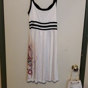 White Silk Dress Spring Dress Made in Italy